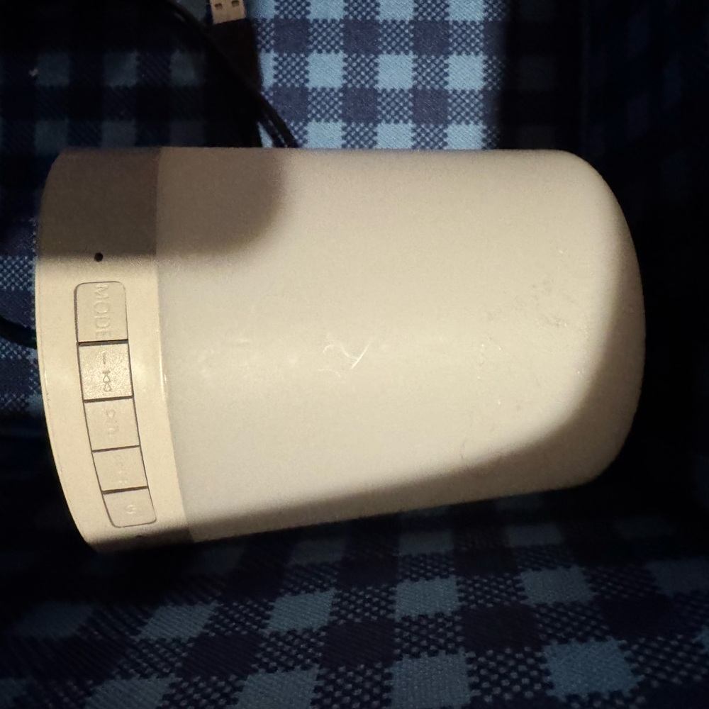 White Electronic Device with Buttons
